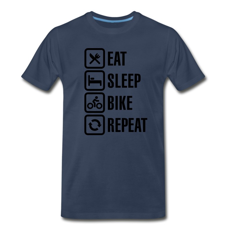 Men's Eat Sleep Bike Repeat T-Shirt