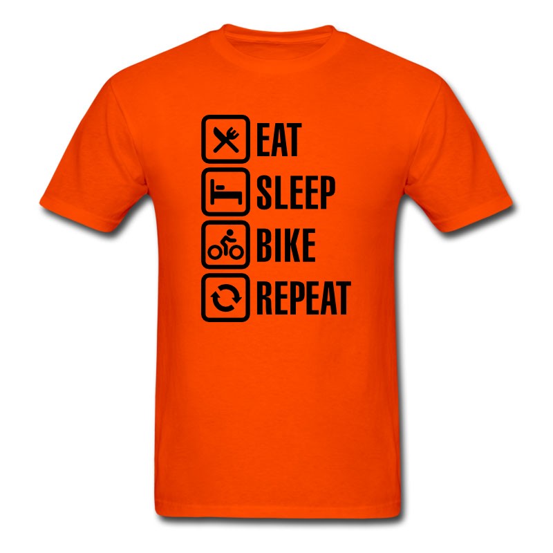 Men's Eat Sleep Bike Repeat T-Shirt