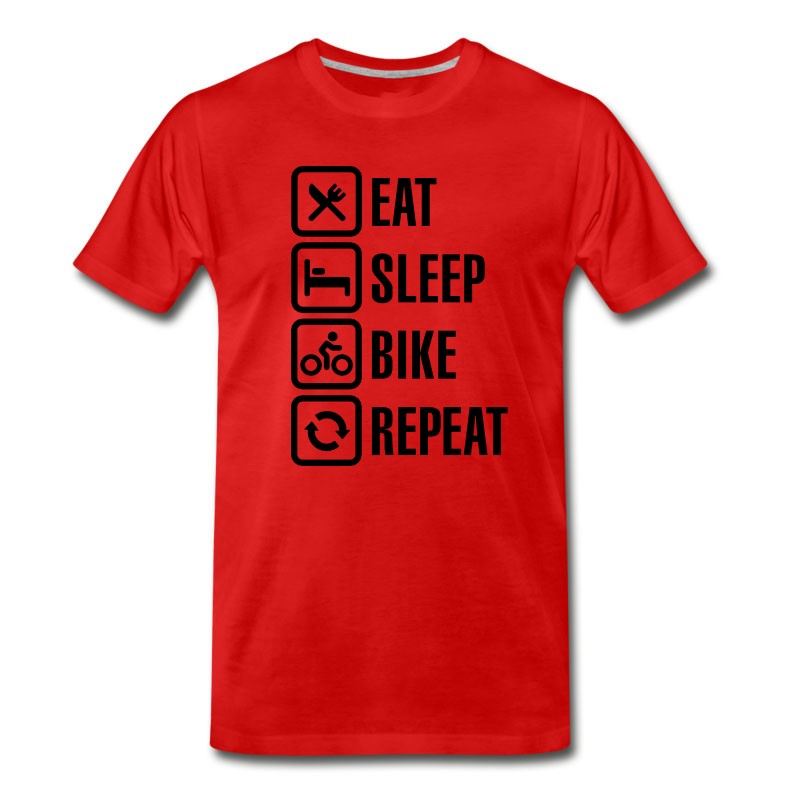 Men's Eat Sleep Bike Repeat T-Shirt