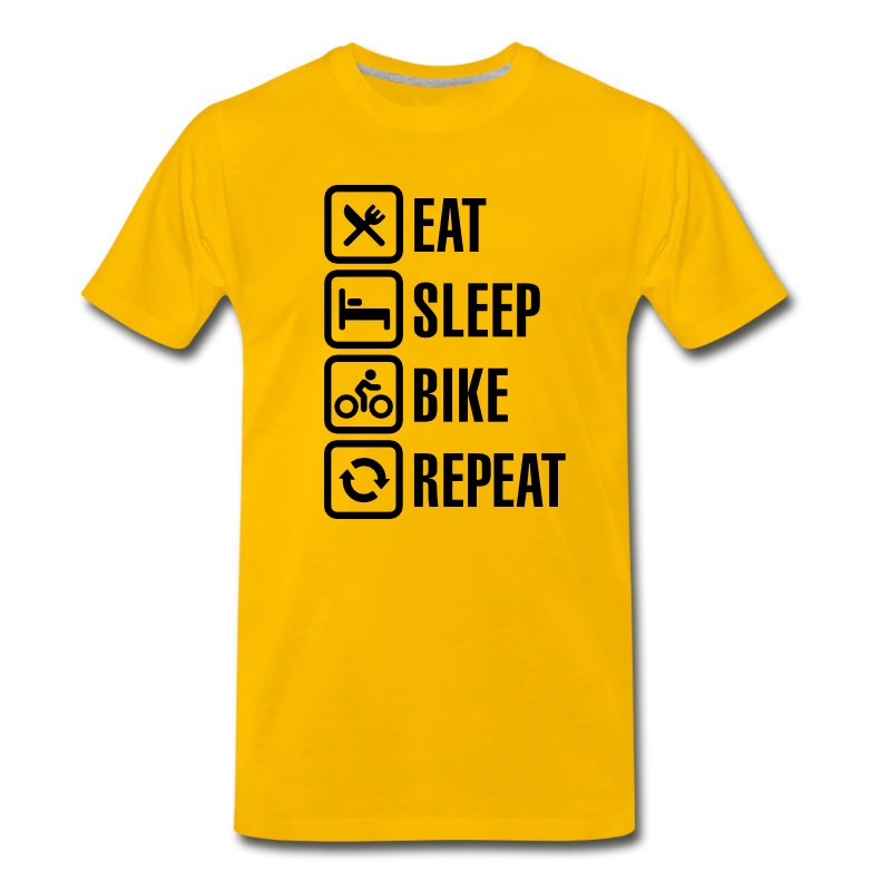 Men's Eat Sleep Bike Repeat T-Shirt