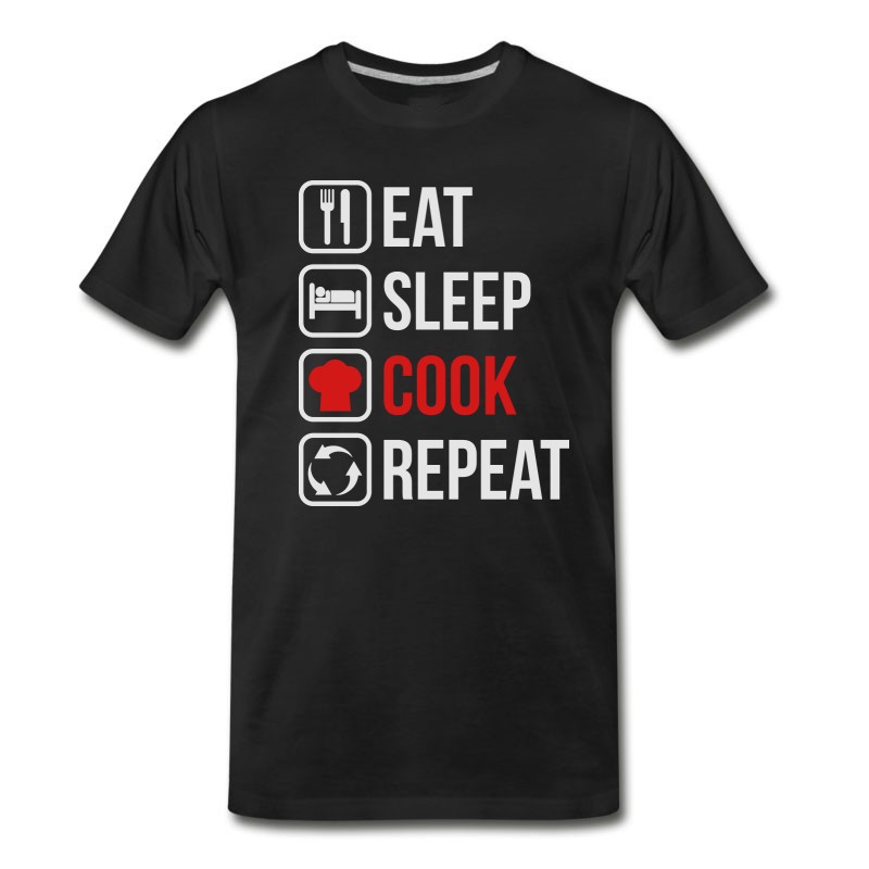 Men's Eat Sleep Cook Repeat T-Shirt