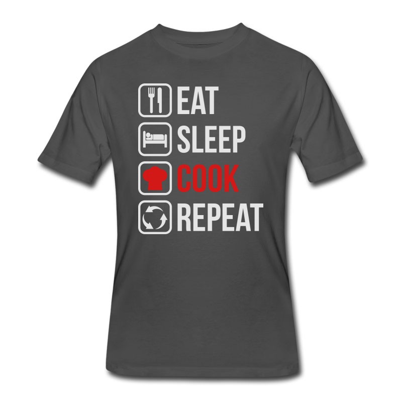 Men's Eat Sleep Cook Repeat T-Shirt