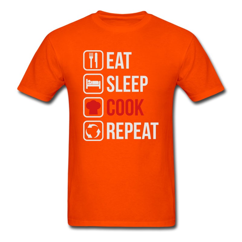 Men's Eat Sleep Cook Repeat T-Shirt