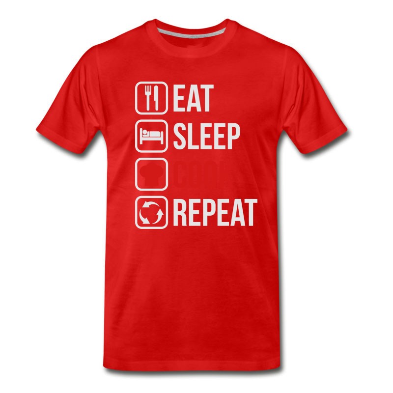 Men's Eat Sleep Cook Repeat T-Shirt