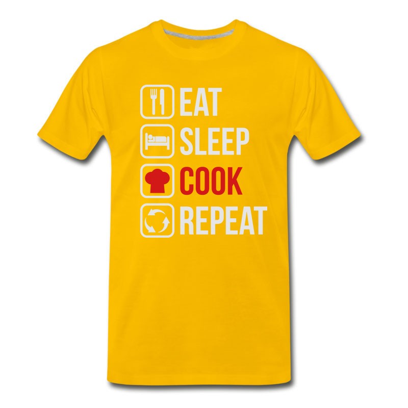 Men's Eat Sleep Cook Repeat T-Shirt