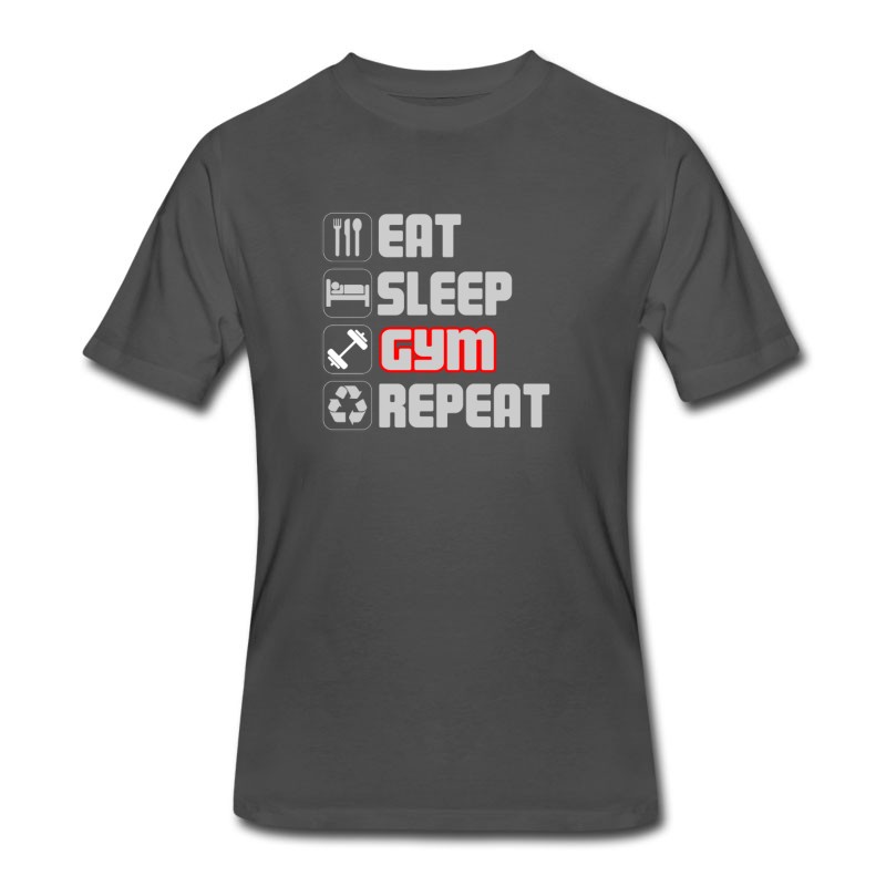 Men's Eat Sleep GYM Repeat T-shirt T-Shirt