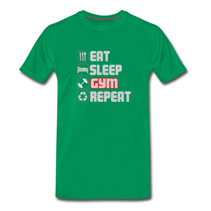 Men's Eat Sleep GYM Repeat T-shirt T-Shirt