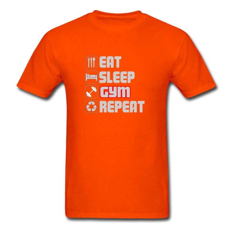 Men's Eat Sleep GYM Repeat T-shirt T-Shirt