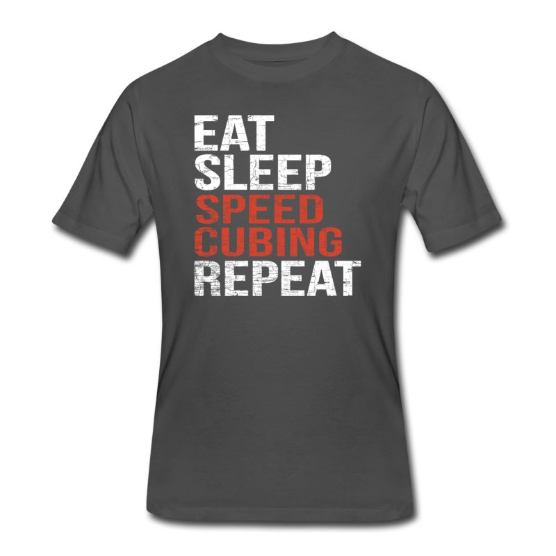 Men's Eat Sleep Speed Cubing Repeat T-Shirt