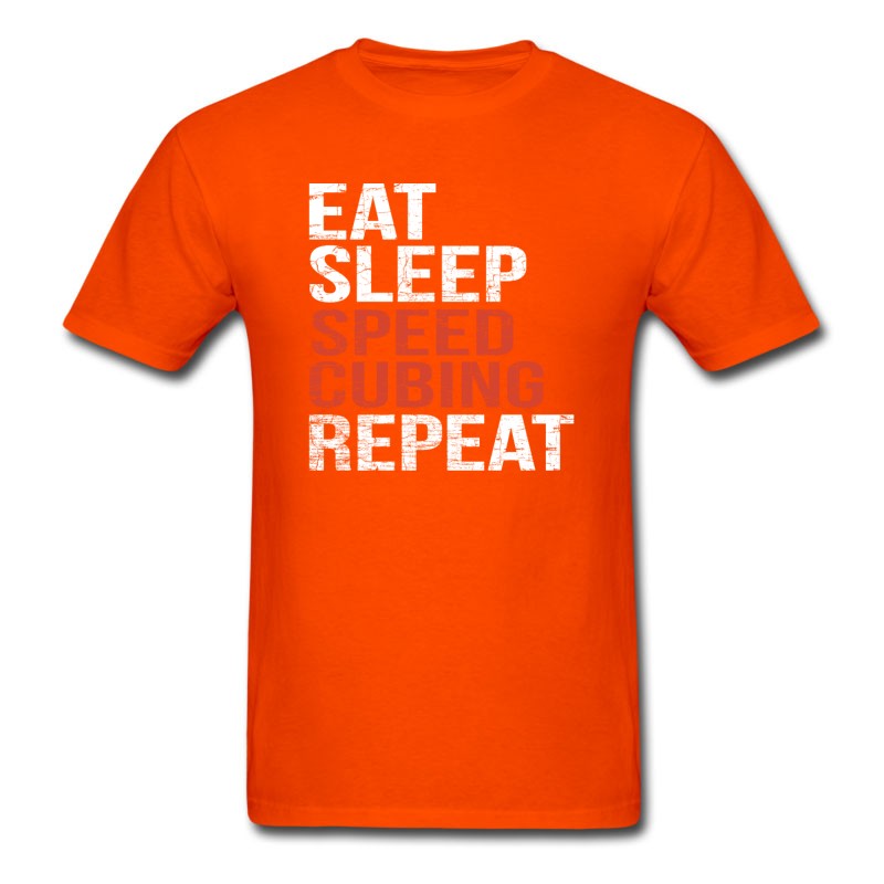 Men's Eat Sleep Speed Cubing Repeat T-Shirt