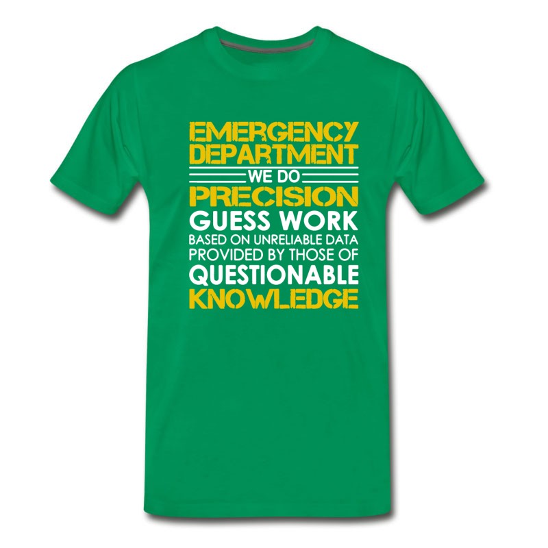 Men's Emergency Department Shirts T-Shirt