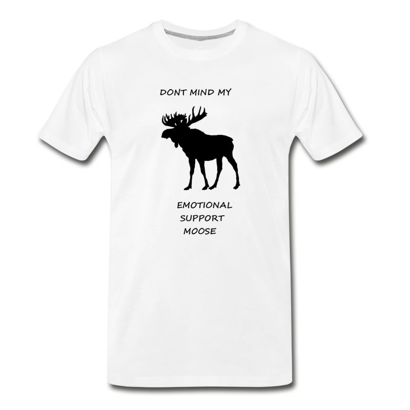 Men's Emotional Support Moose T-Shirt