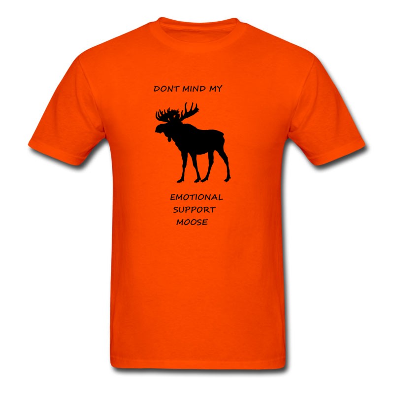 Men's Emotional Support Moose T-Shirt