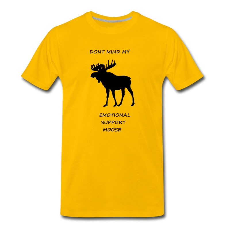 Men's Emotional Support Moose T-Shirt