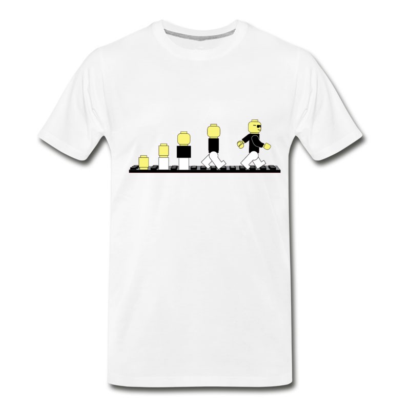 Men's Evolution Of Lego Man T-Shirt