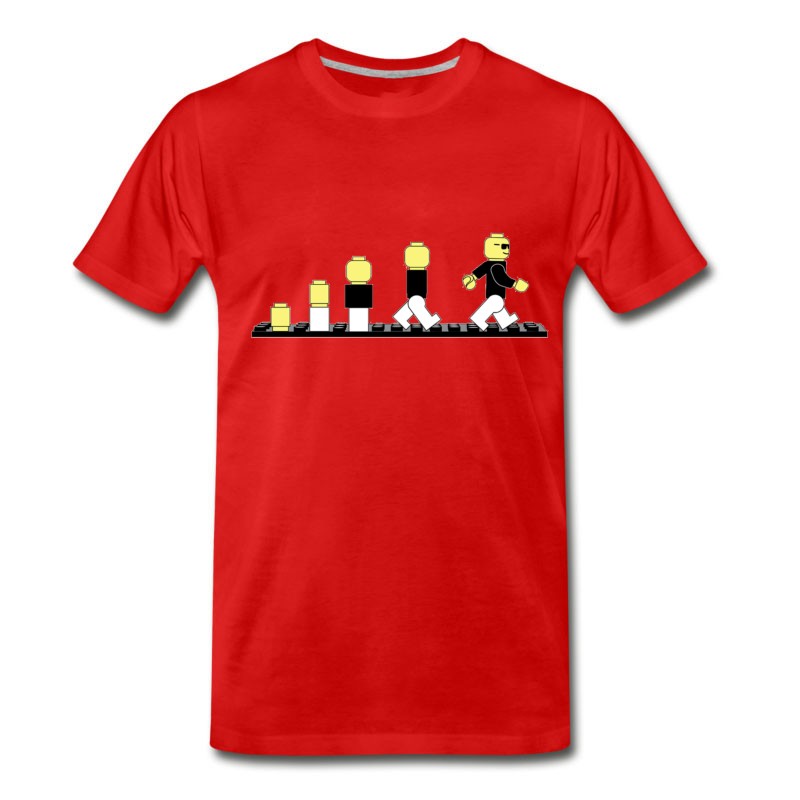 Men's Evolution Of Lego Man T-Shirt