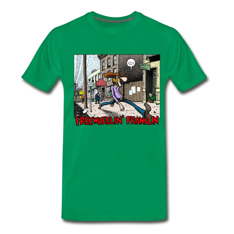 Men's Fabulous Furry Freak Brothers Freewheelin Franklin T-Shirt