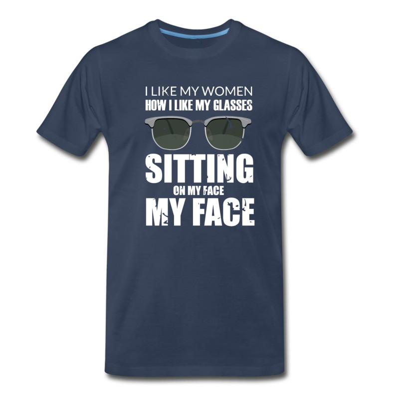 Men's Face Sitting Oral Sex Dirty Naughty Saying Gift T-Shirt