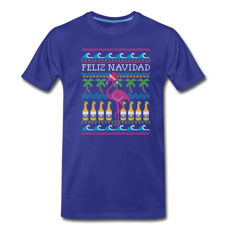 Men's Feliz Navidad Ugly Christmas Sweater T-Shirt