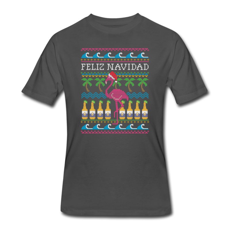 Men's Feliz Navidad Ugly Christmas Sweater T-Shirt