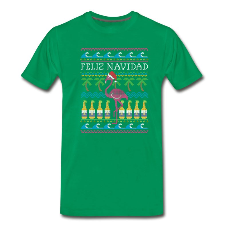 Men's Feliz Navidad Ugly Christmas Sweater T-Shirt