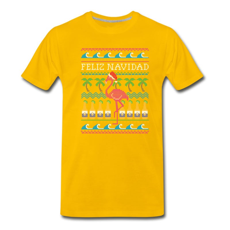 Men's Feliz Navidad Ugly Christmas Sweater T-Shirt