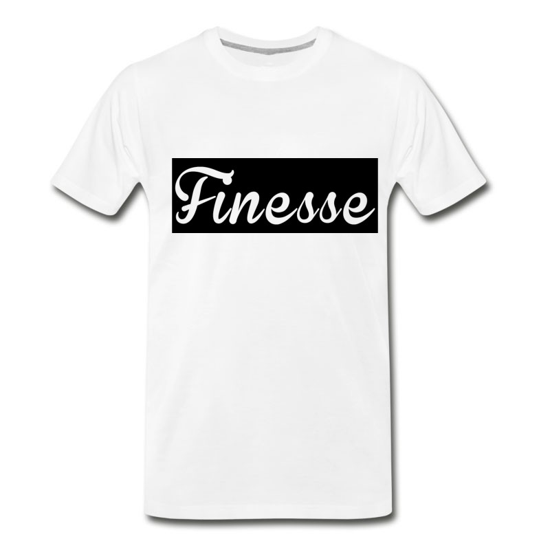 Men's Finesse Black Background Supreme Logo T-Shirt