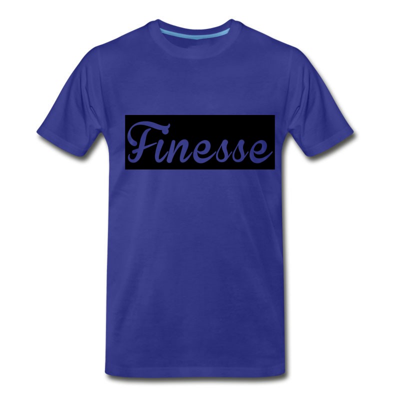 Men's Finesse Black Background Supreme Logo T-Shirt