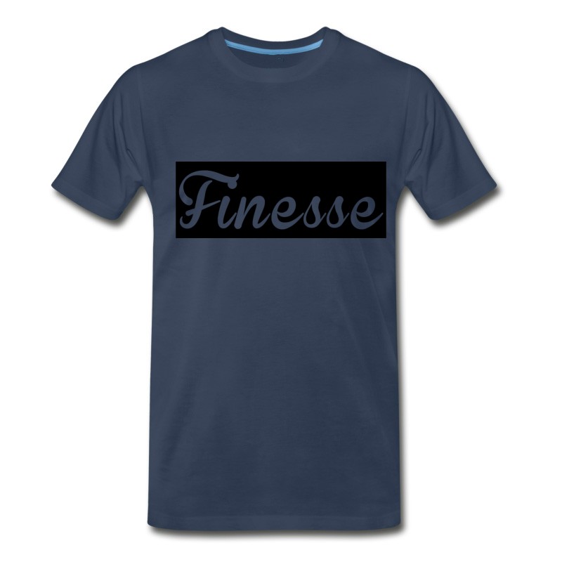 Men's Finesse Black Background Supreme Logo T-Shirt