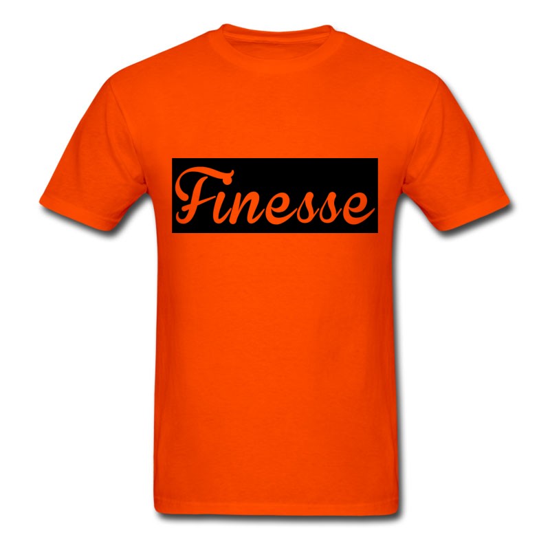 Men's Finesse Black Background Supreme Logo T-Shirt