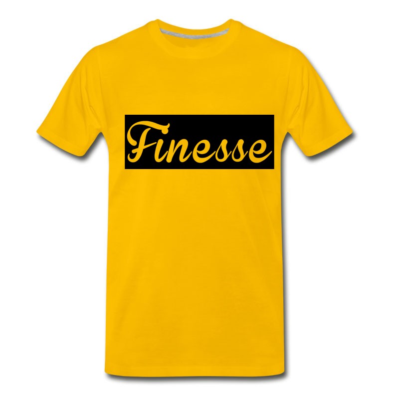 Men's Finesse Black Background Supreme Logo T-Shirt