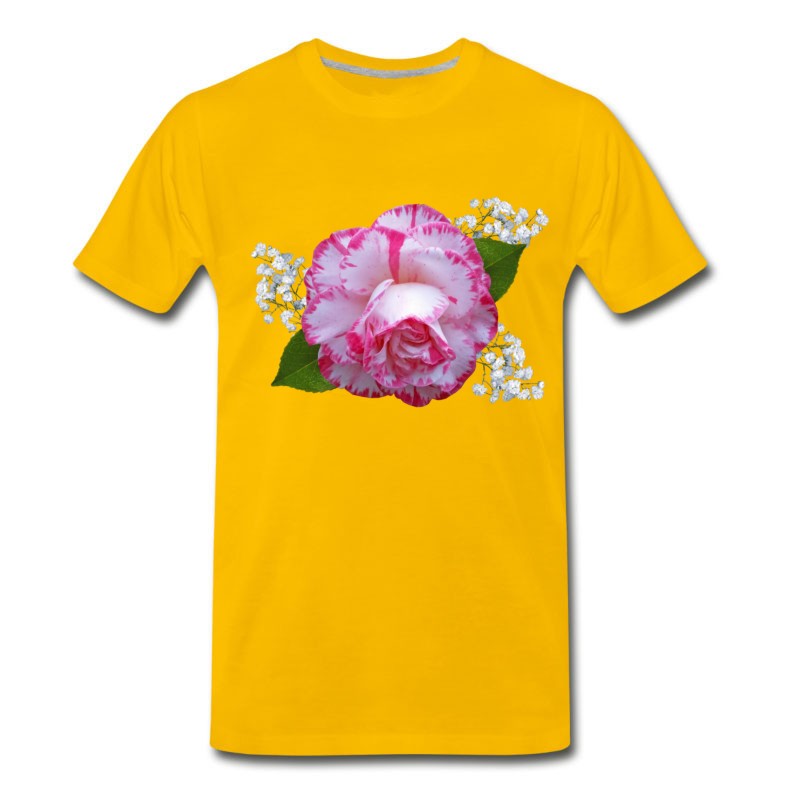 Men's Flowers Lilies Tulips Orchids Sunflower Dahlia Ger T-Shirt