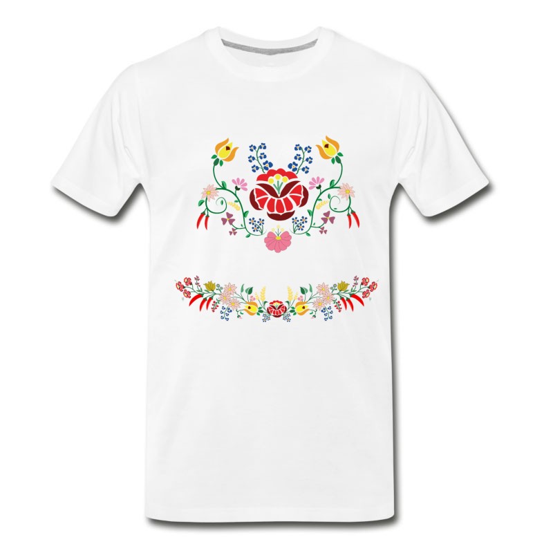 Men's Folk Floral Composition T-Shirt