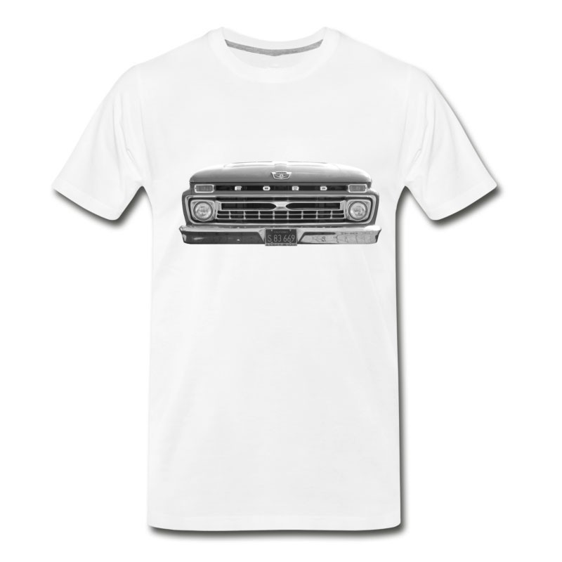 Men's Ford F100 Grille BW T-Shirt