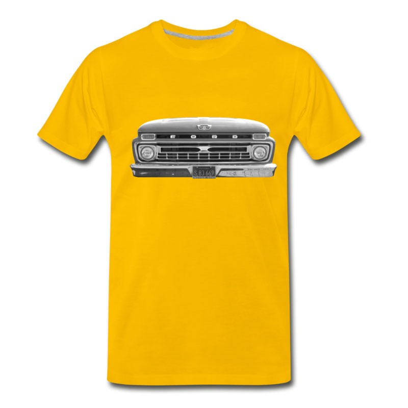 Men's Ford F100 Grille BW T-Shirt