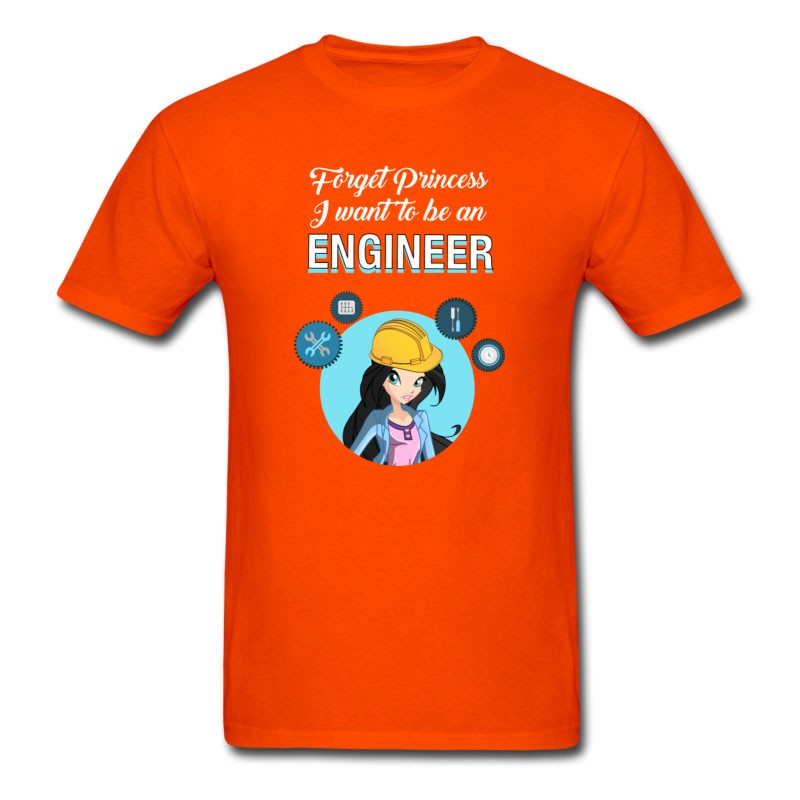 Men's Forget Princess I Want To Be An Engineer T-Shirt