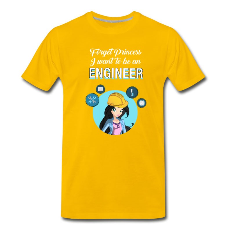 Men's Forget Princess I Want To Be An Engineer T-Shirt