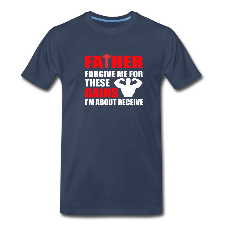 Men's Forgive Gains Im Receive Bodybuilding T-Shirt