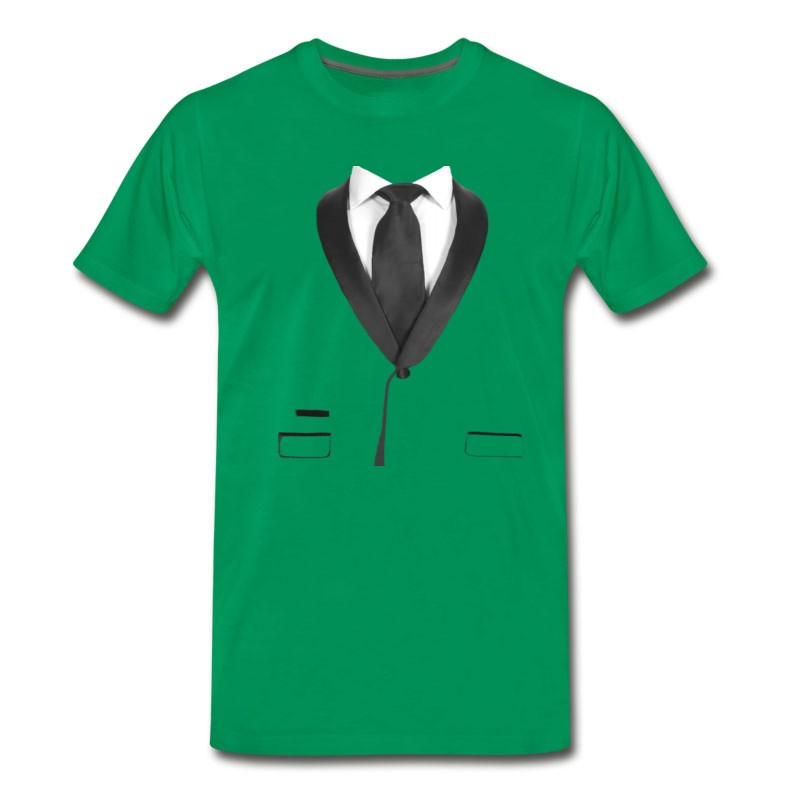 Men's Formal Wedding Tshirt Print With Black Tie T-Shirt