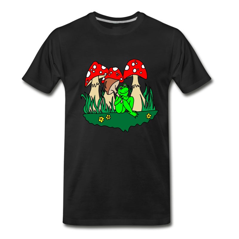 Men's Frog And Mushrooms T-Shirt