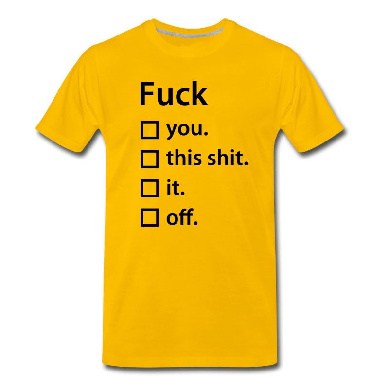 Men's Fuck List T-Shirt