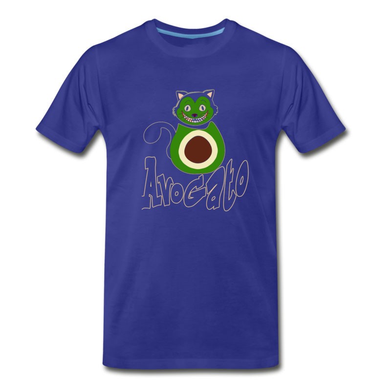 Men's Funny Avocado Avogato Cat T Shirt T-Shirt