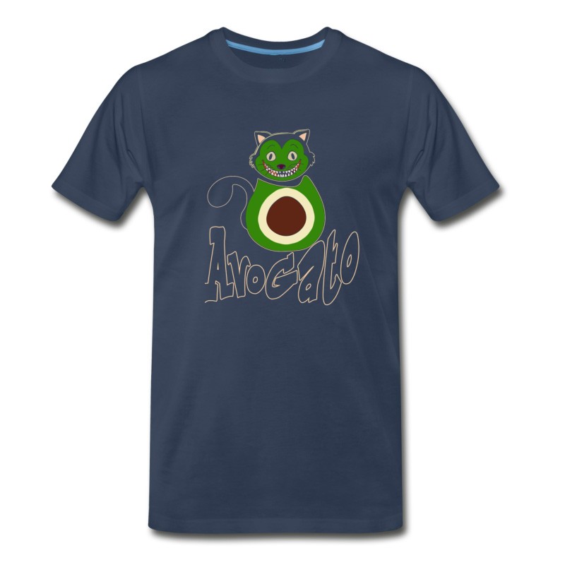 Men's Funny Avocado Avogato Cat T Shirt T-Shirt