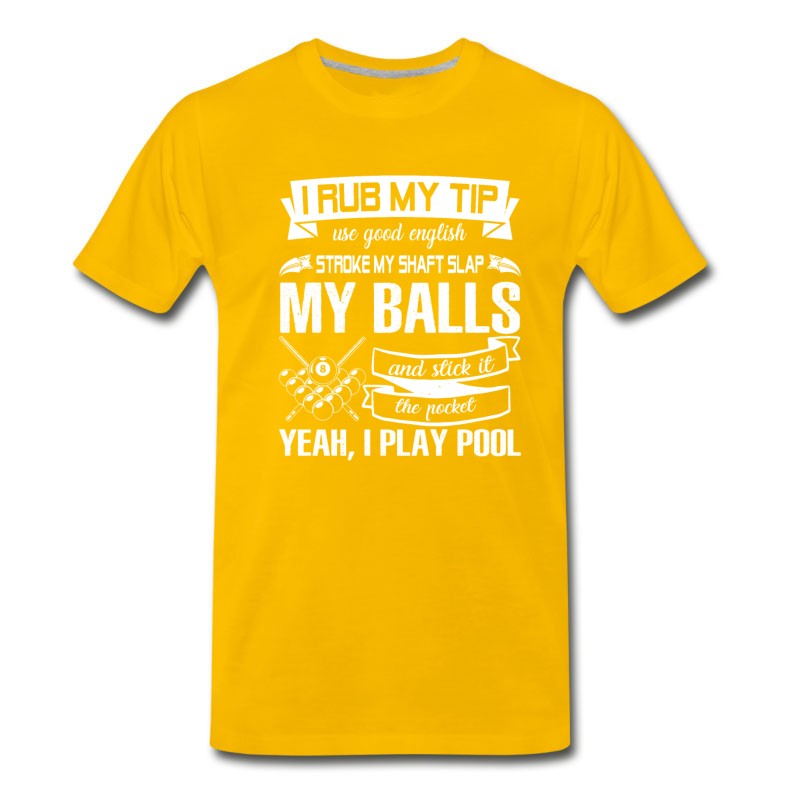 Men's Funny Billiard Shirt T-Shirt