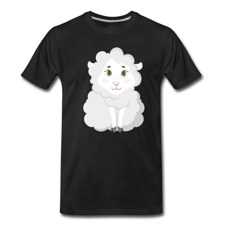 Men's Funny Cartoon Lamb T-Shirt