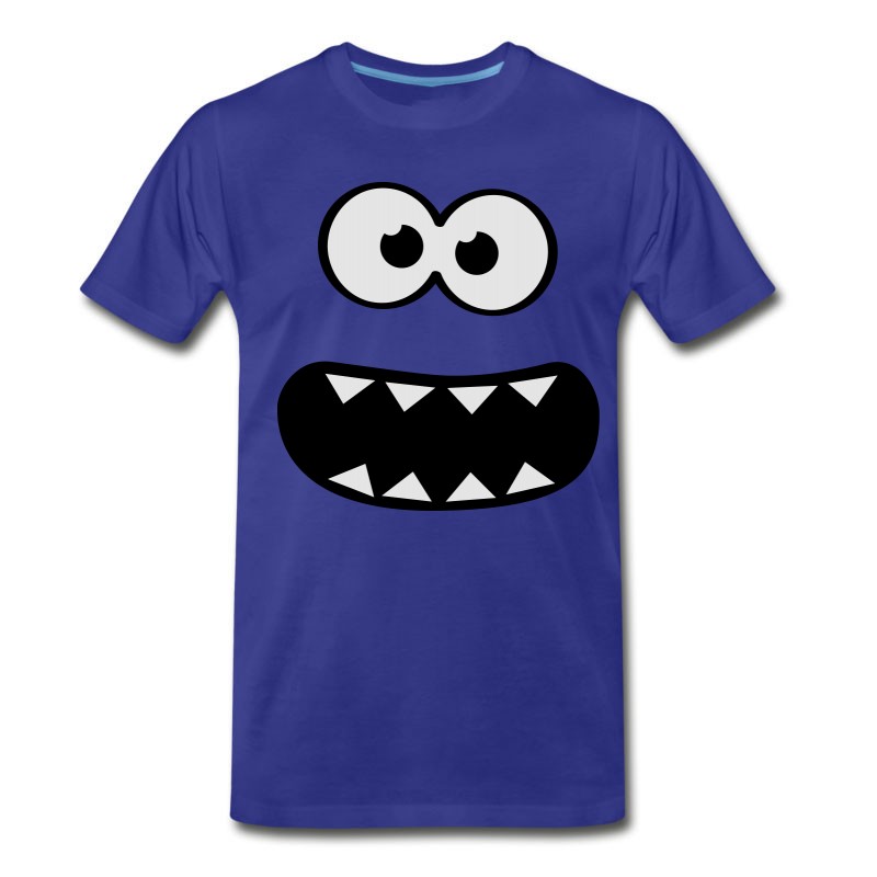 Men's Funny Cookie Monster (Smiley Comic) Face T-Shirt