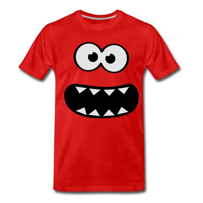 Men's Funny Cookie Monster (Smiley Comic) Face T-Shirt