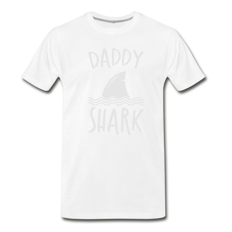 Men's Funny Daddy Shark Fish Family Love Sea Animal T-Shirt