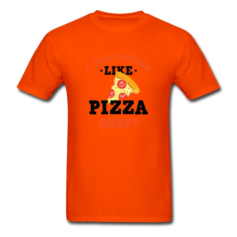 Men's Funny I Just Really Like Pizza Okay? T-Shirt T-Shirt