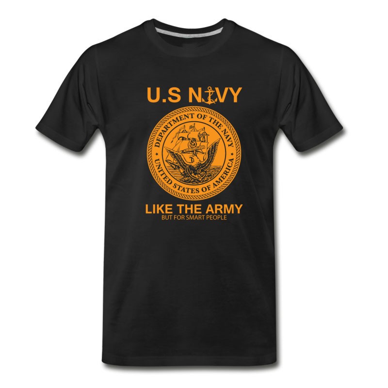 Men's Funny Navy Design United States Navy Army Parody T-Shirt